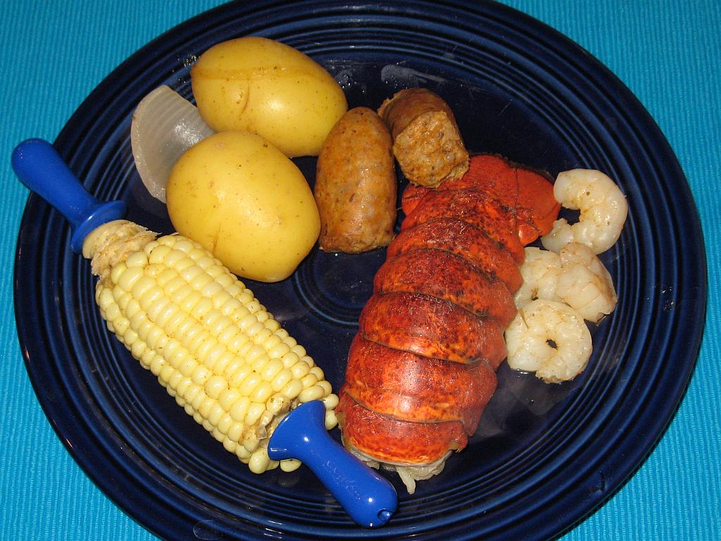 Lobster and Shrimp Boiled Dinner