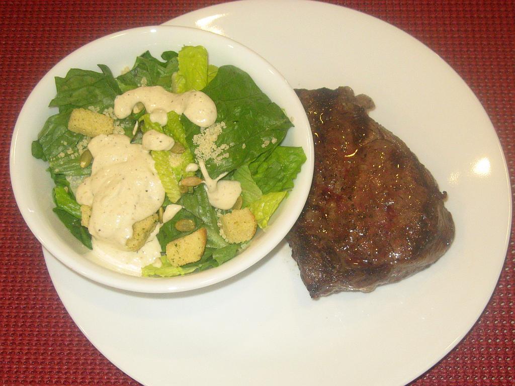 Steaks and Salad