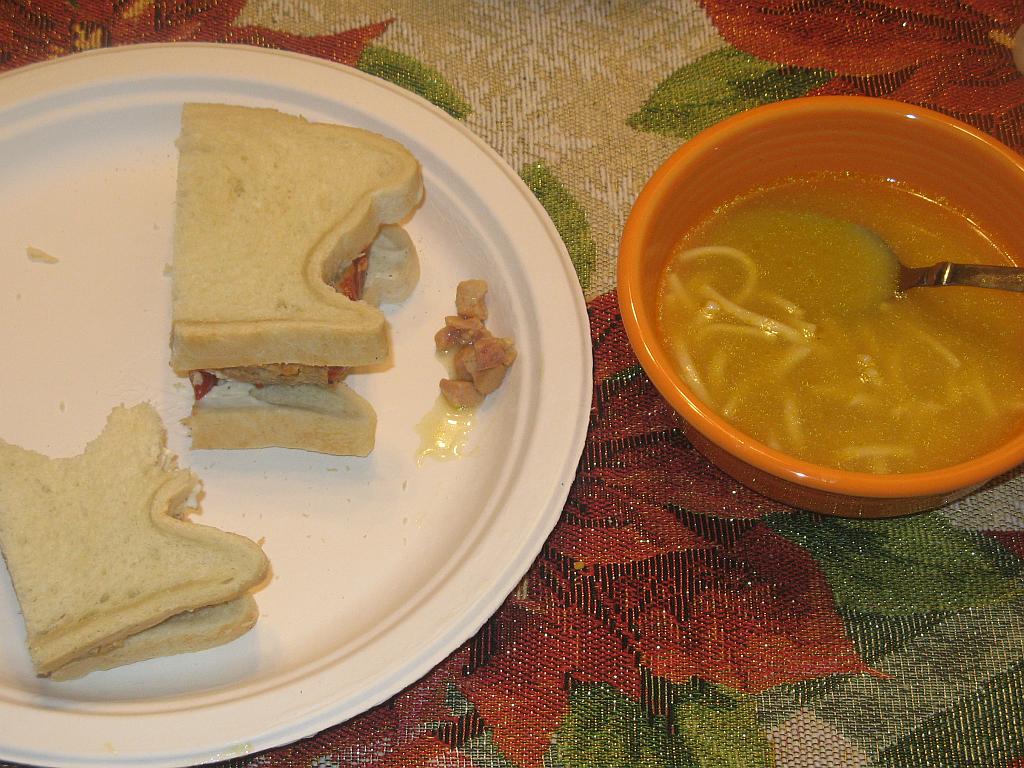 Meatloaf Sandwiches with Soup