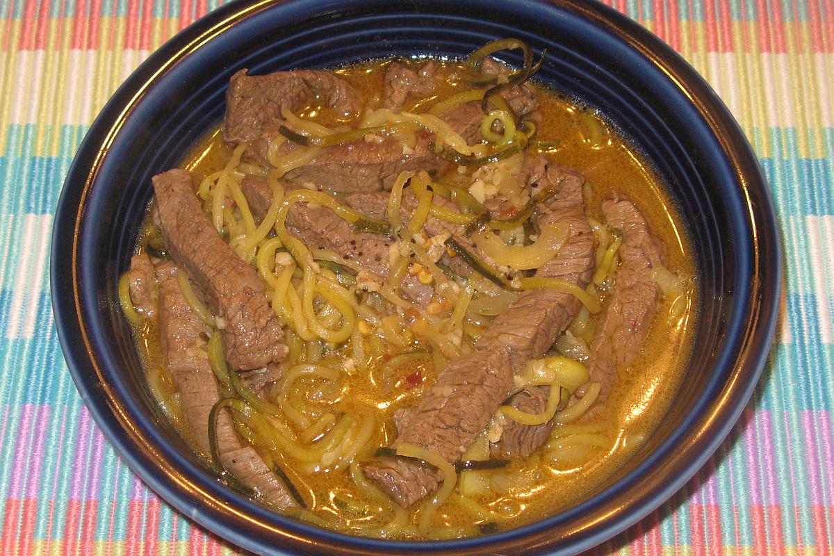 Steak with Zoodles