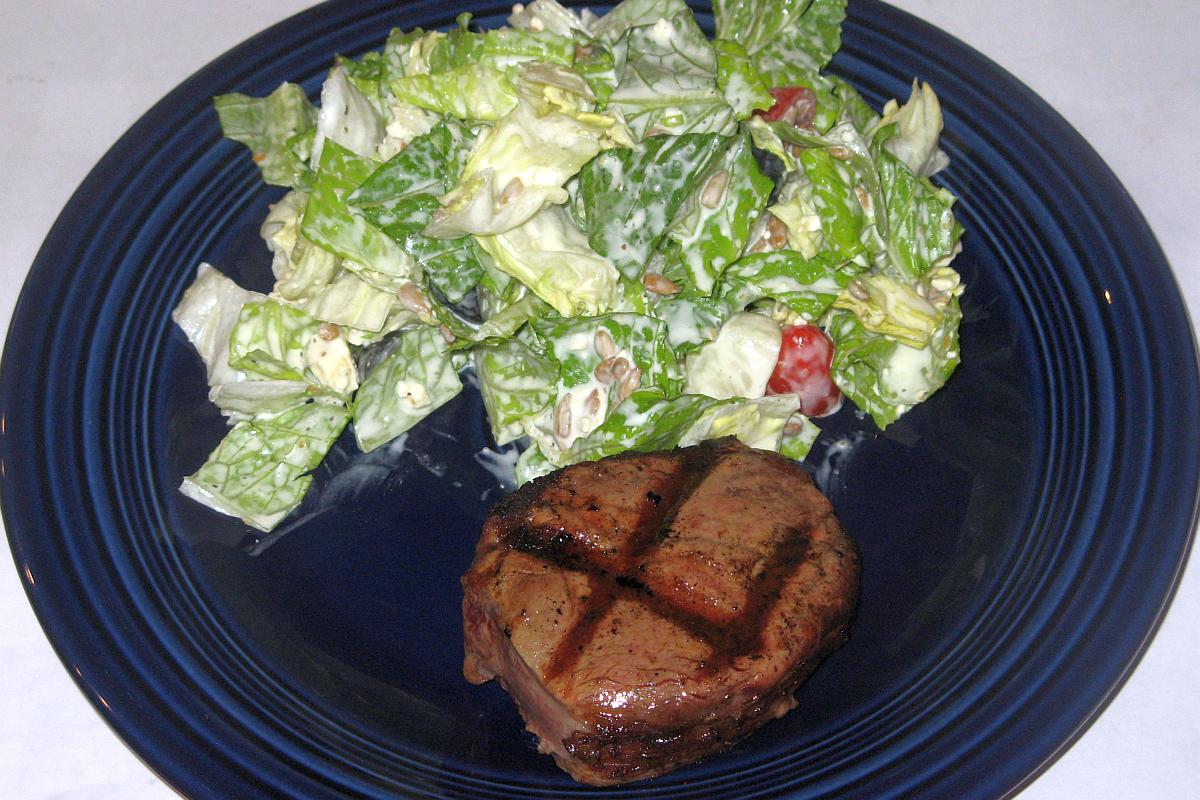 Steak and Salad Dinner