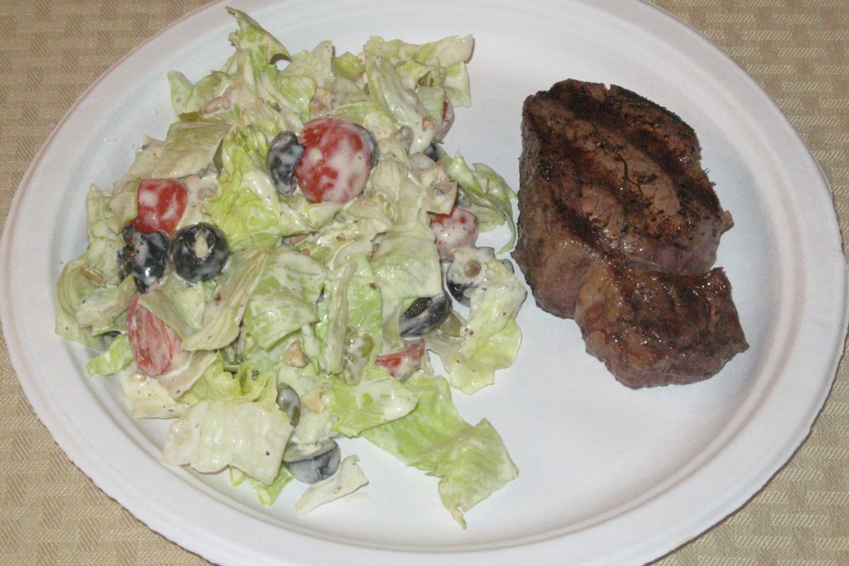 Steak and Salad Lunch