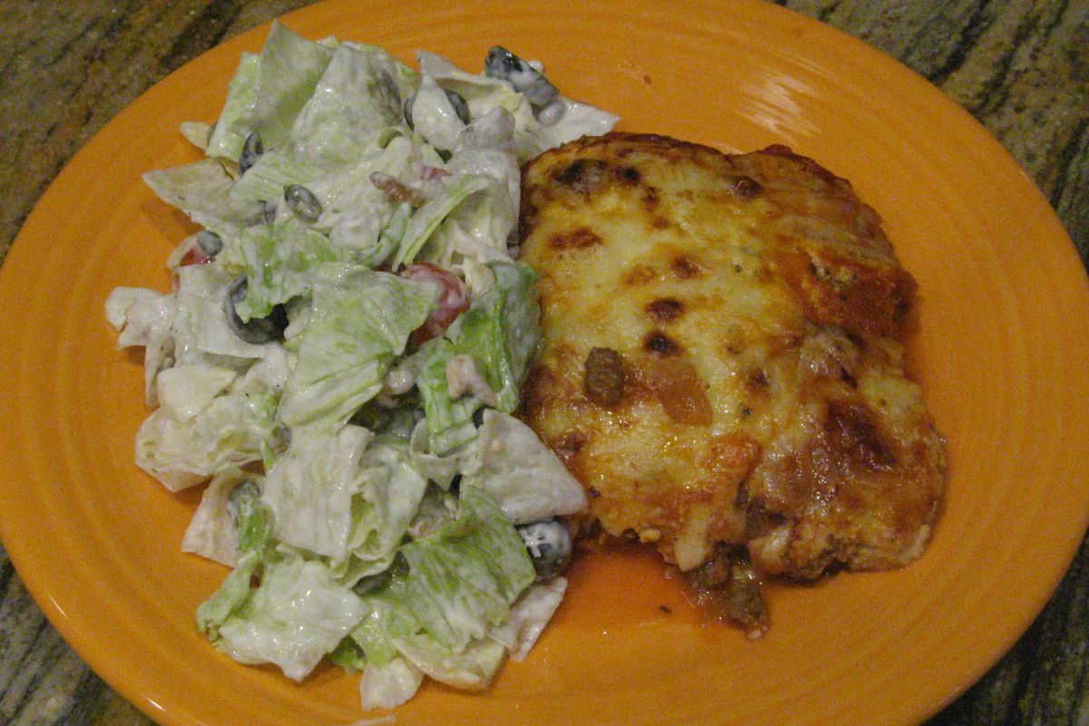 Lasagna Dinner Plate