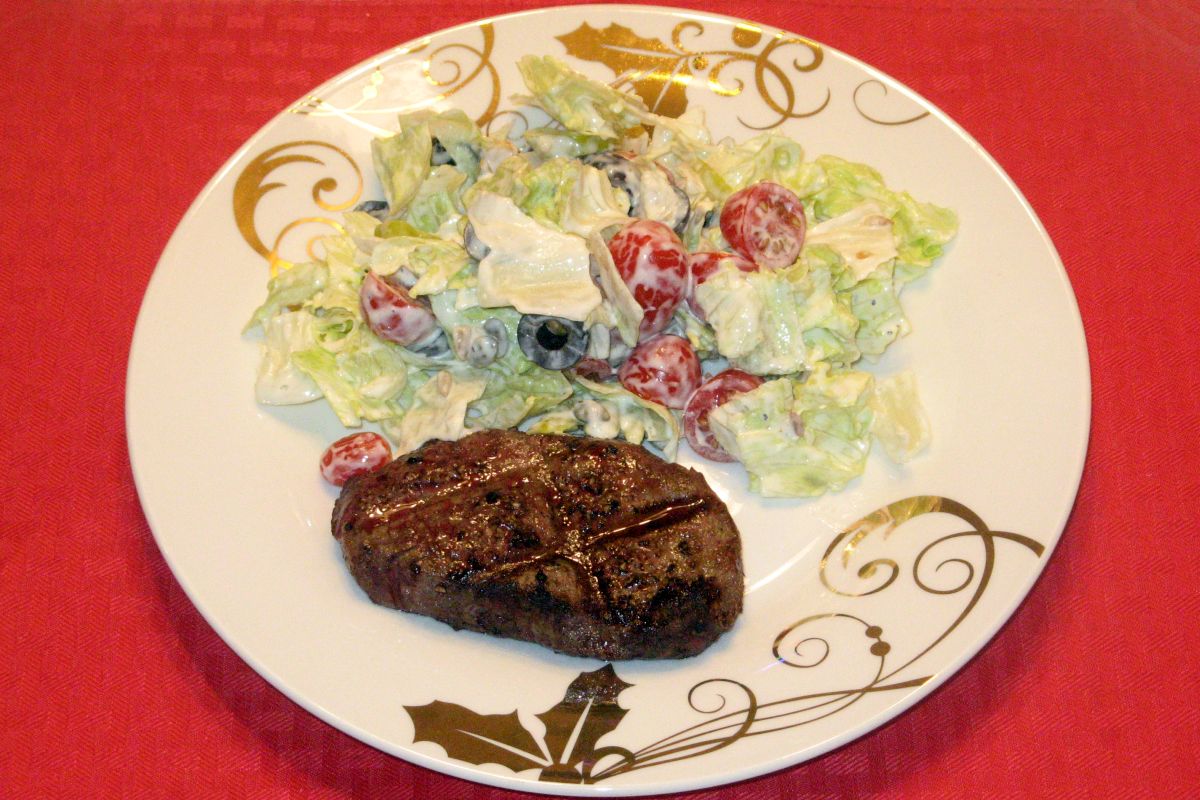 Steak and Salad Dinner